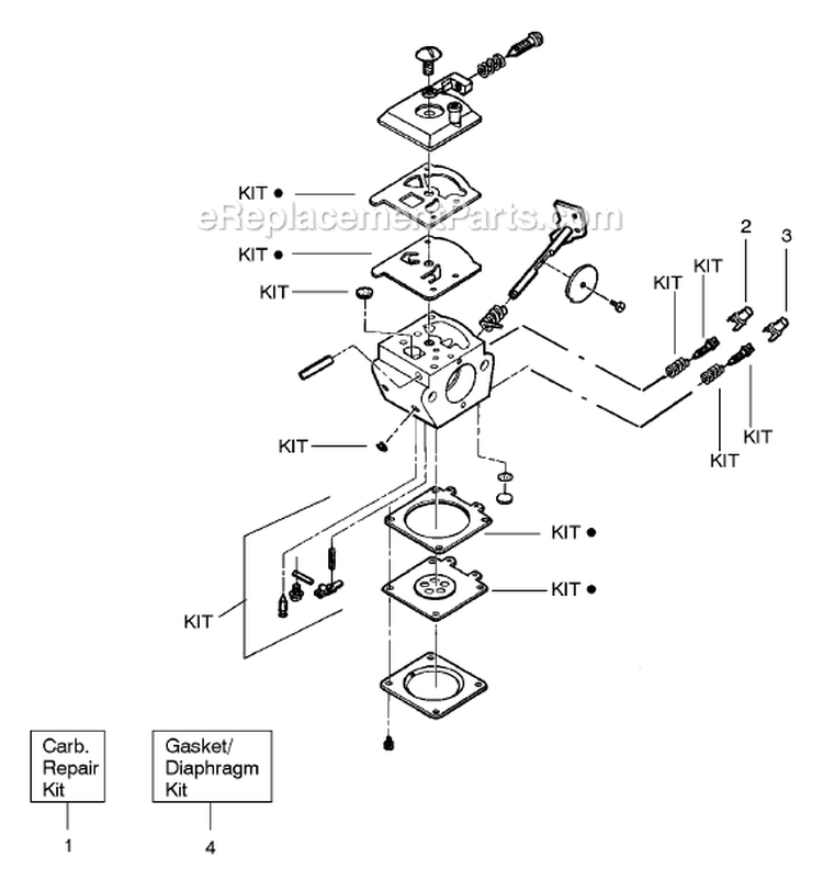 Page A Diagram and Parts List for  Weed Eater Trimmer